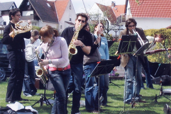 Zentralkapelle Berlin spielt Gartenkonzert in Wellerode 2005